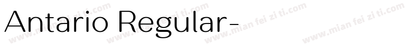 Antario Regular字体转换